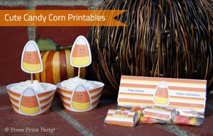 Cute Candy Corn Halloween Printables by Press Print Party!