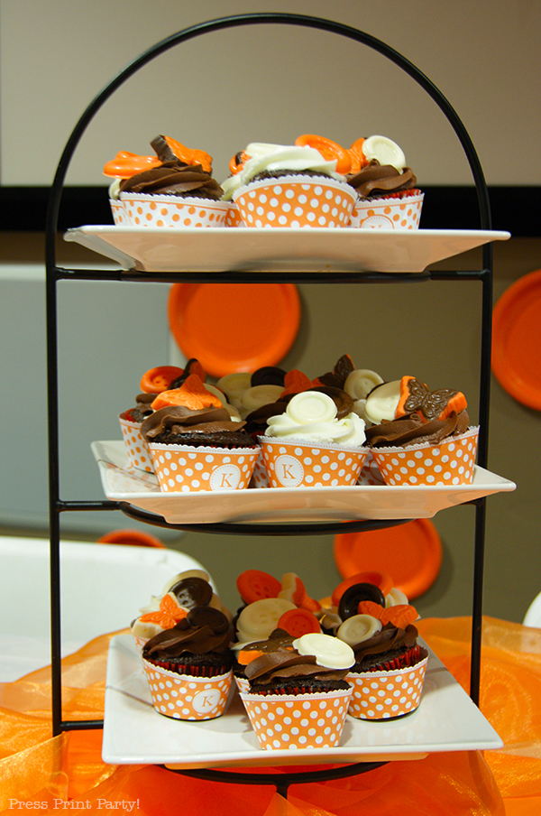 Orange Cream Tea Party with printables from Press Print Party