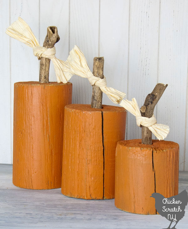 Pumpkin craft ideas -wood