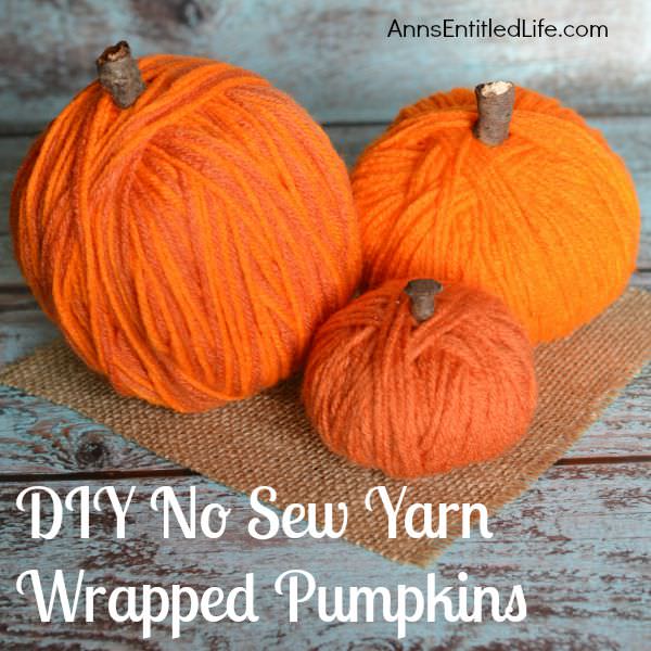 Pumpkin craft ideas -yarn