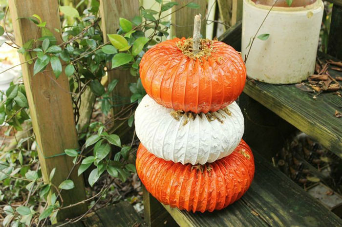 Pumpkin craft ideas -dryer vent