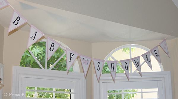 Pink Baby Shower with Printables by Press Print Party