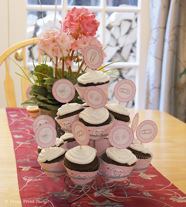 Pink Baby Shower with Printables by Press Print Party