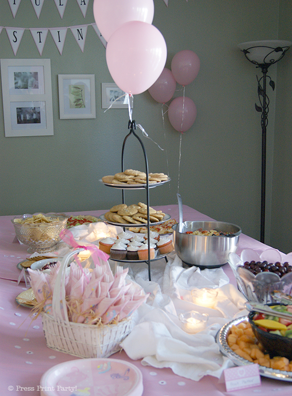 Pink Baby Shower with Printables by Press Print Party