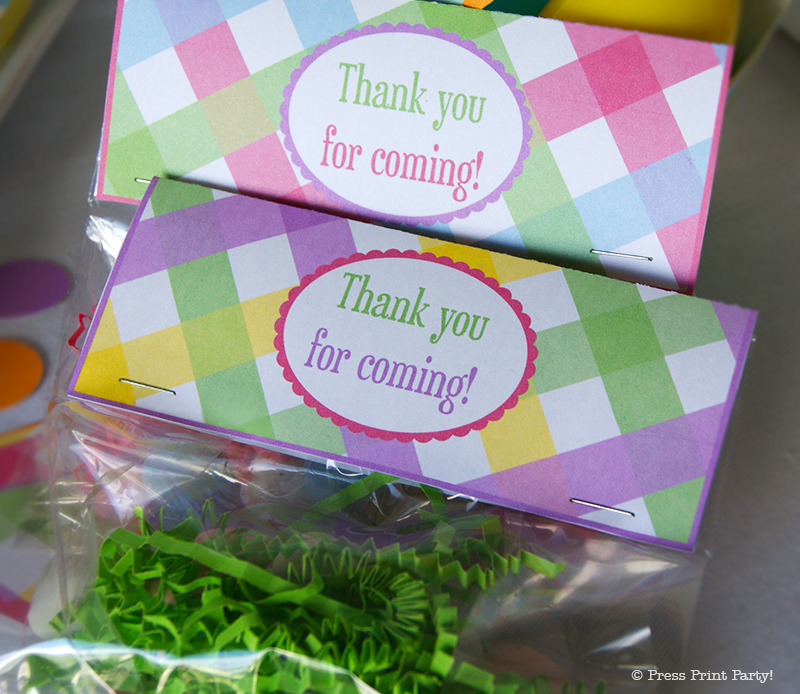 Spring Gingham Printables for Easter by Press Print Party!