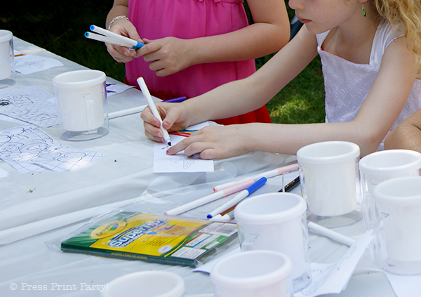 A Delightful Spring Tea Party - by Press Print Party. Tea Cup Favors