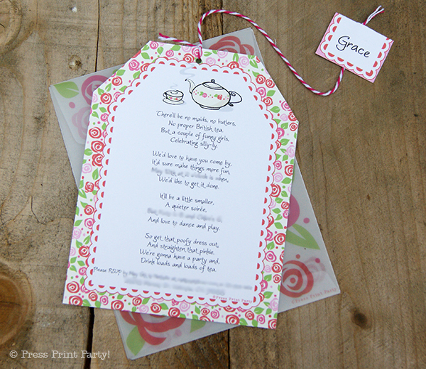 A Delightful Spring Party- by Press Print Party! - Invitations