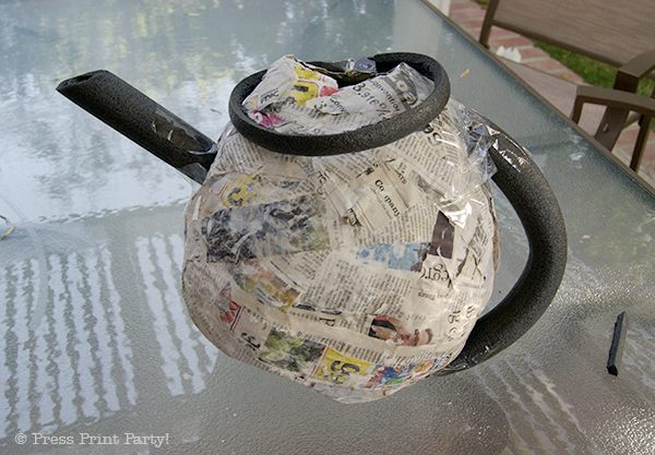 Tea Pot Pinata DIY Tutorial by Press Print Party!