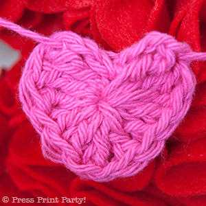 Crochet Heart by Press Print Party!