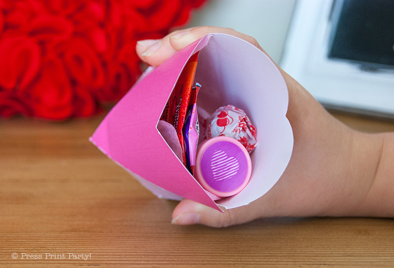 Free Valentine's day printable heart boxes - Press Print Party!