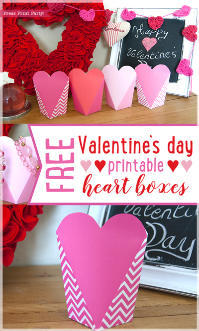Free Valentines Day Printable Boxes – Indie Crafts