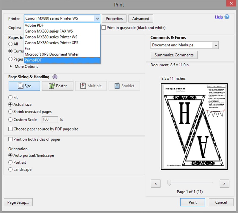 Saving a PDF file one page at a time for printales - Press Print Party!