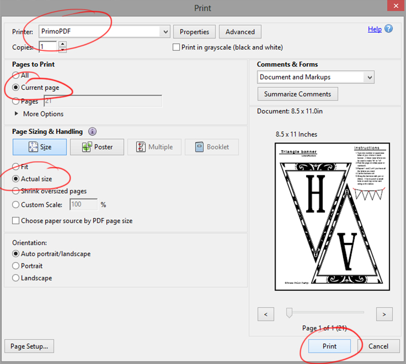 Saving a PDF file one page at a time for printales - Press Print Party!