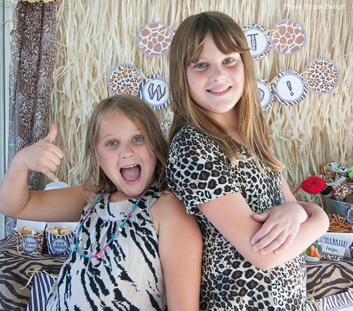 Get Wild african Animal party Safari theme Party Printables - Press Print Party! 2 fun girls