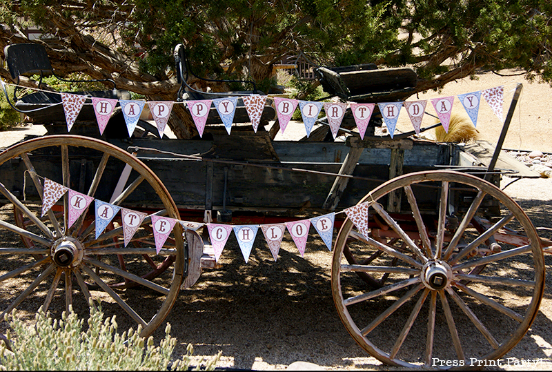 Country Cowgirl Western Party by Press Print Party! Printable Banner