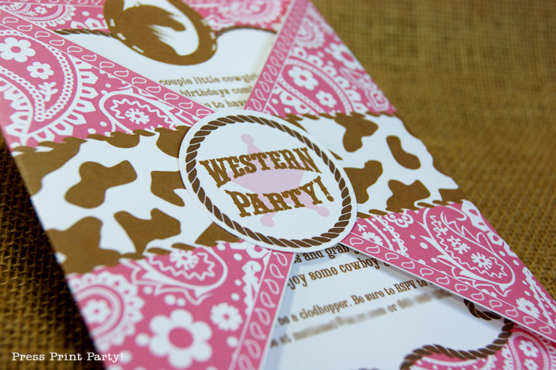 Country Cowgirl Western Party by Press Print Party! - Invitation