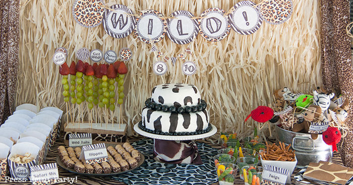 Get Wild african Animal party Safari theme Party Printables - Press Print Party!