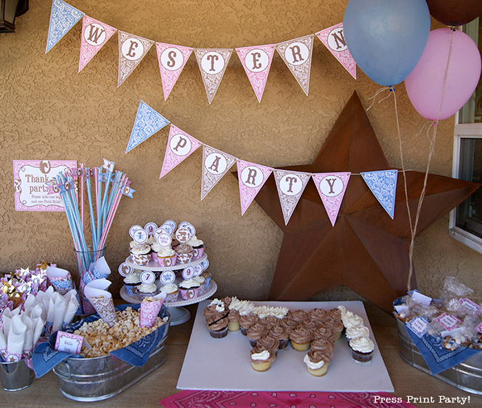 Horse Cupcake Cake Template - Unicorn cupcake cake - horse birthday cake - by Press Print Party!