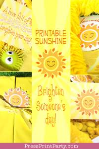 50 Cheery Box of Sunshine DIY Gift Ideas and Printables to Give
