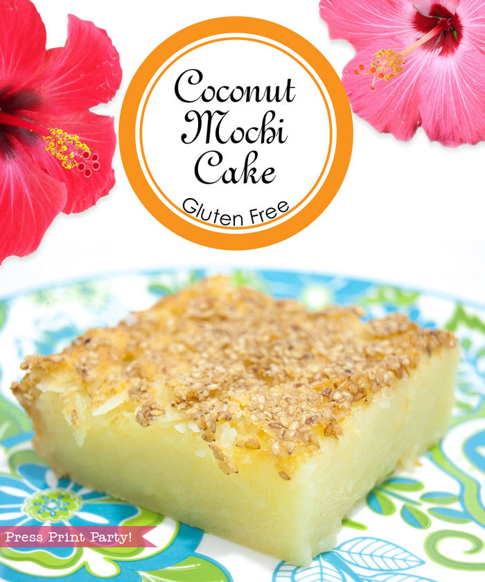Hawaiian Coconut Butter Mochi Cake Gluten Free Press Print Party Hawaiian Coconut Butter Mochi Cake Gluten Free Press Print Party