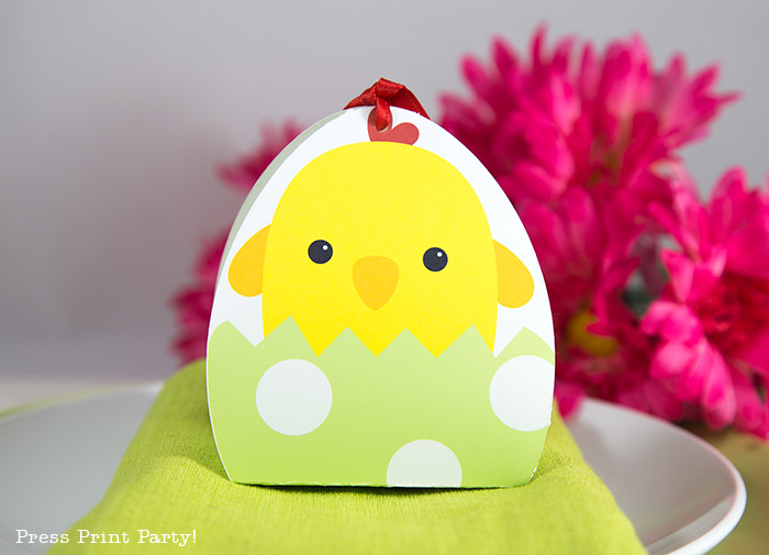 3 adorable Easter treat boxes for baskets - Press Print Party!