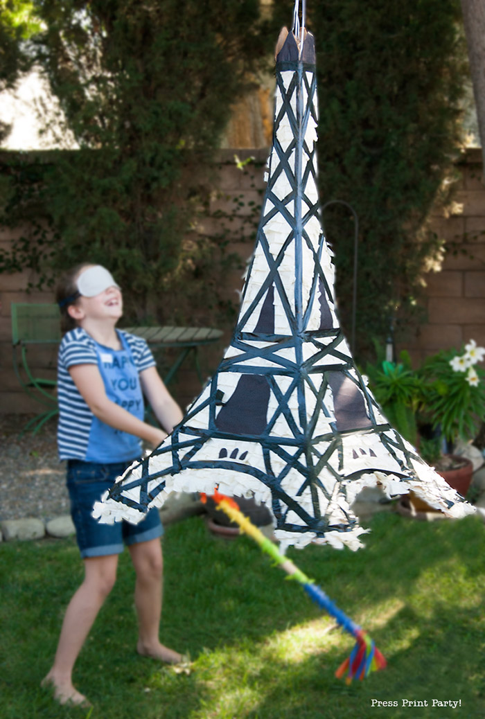 Eiffel Tower Pinata DIY- Paris Party - Press Print Party!