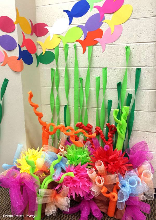 How to Make a Coral Reef Decoration - by Press Print Party!