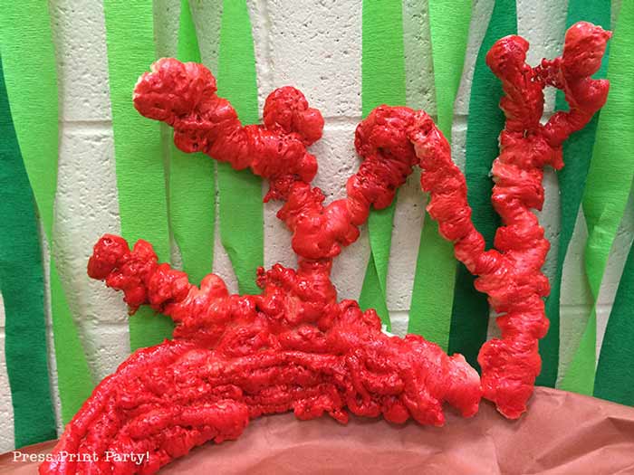 spray foam faux coral reef