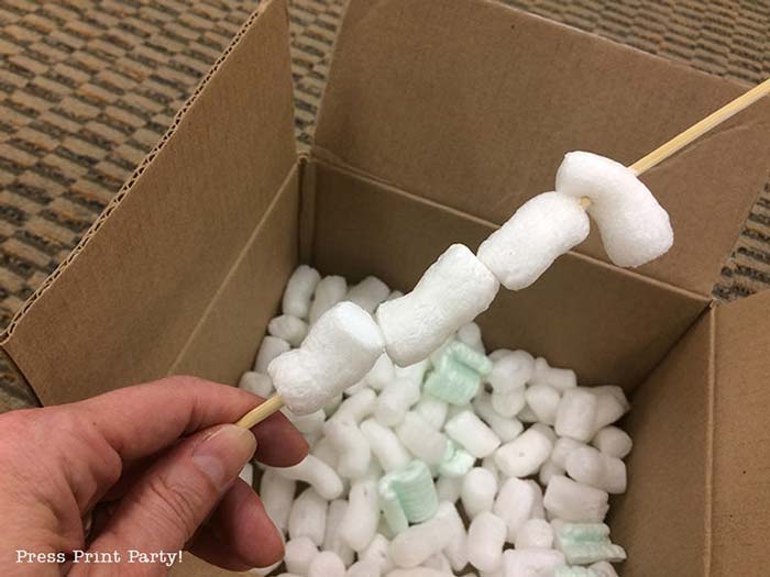 Packing peanuts coral