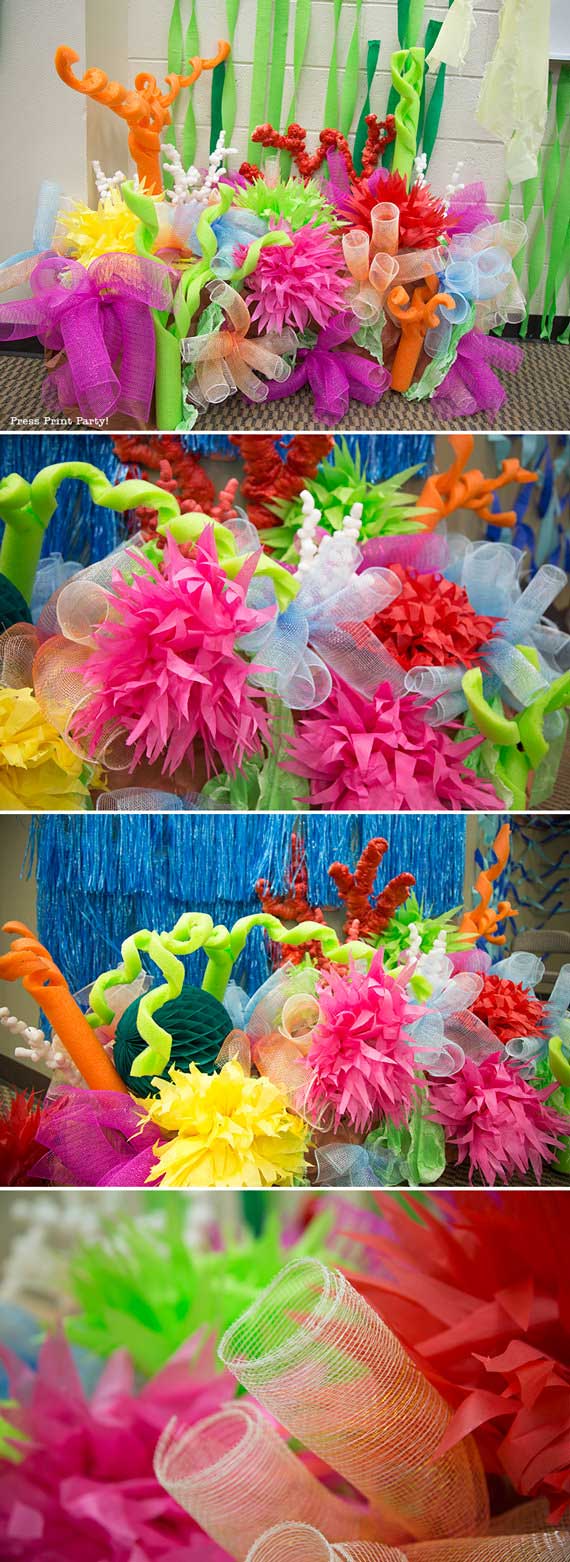 coral reef for under the sea decorations