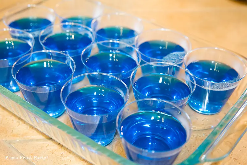 Teddy Bear Swimmers Easy Jello cup Treats. By Press Print Party!