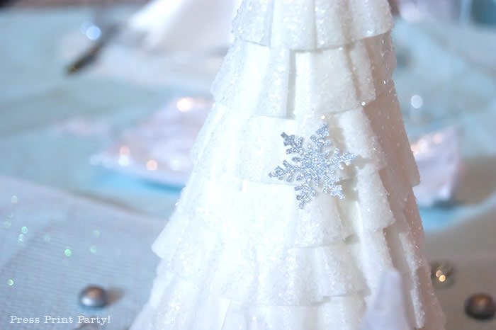 DIY Snowflake Confetti and Winter Tablescape - girl. Inspired.