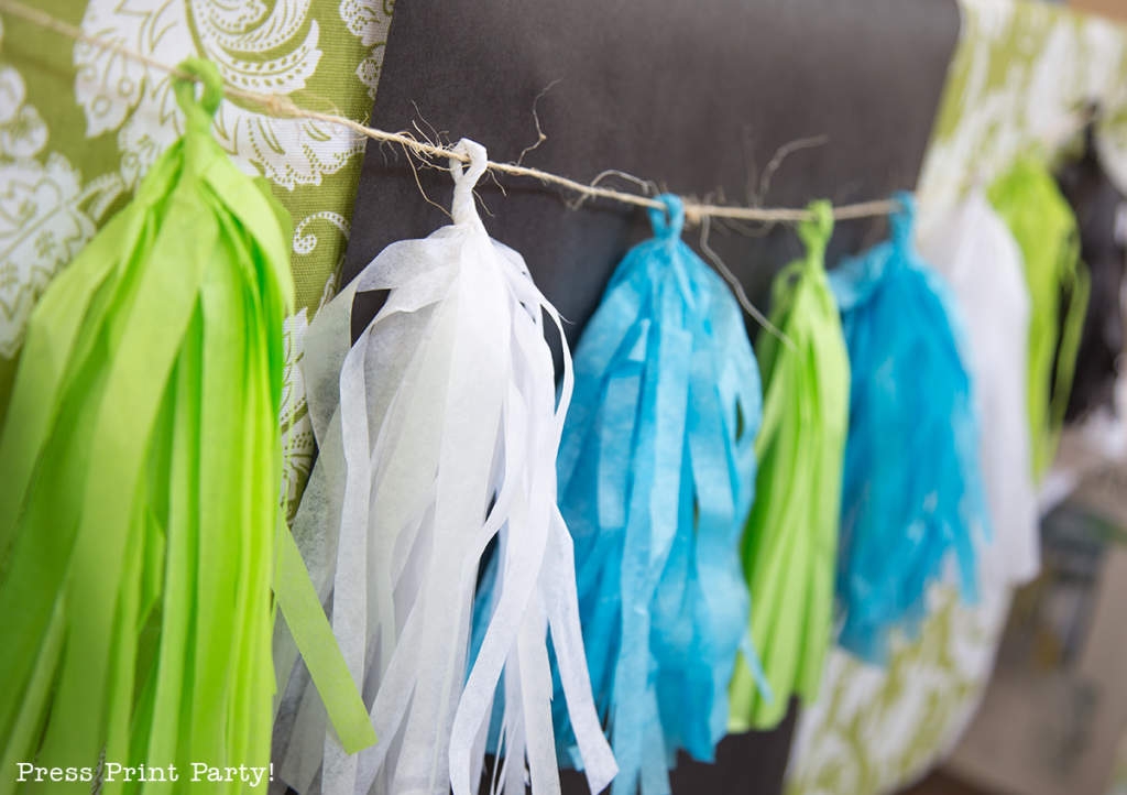 How to Make Tissue Paper Tassels and Garlands Press Print Party!