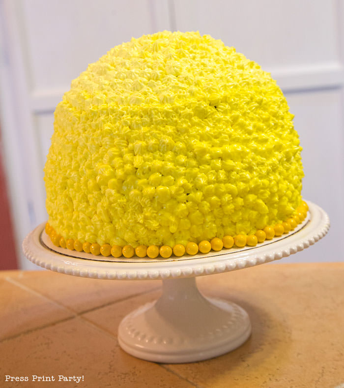 Party like a Pineapple -Pineapple party - Luau Party - Pineapple shaped cake frosted- by Press Print Party!