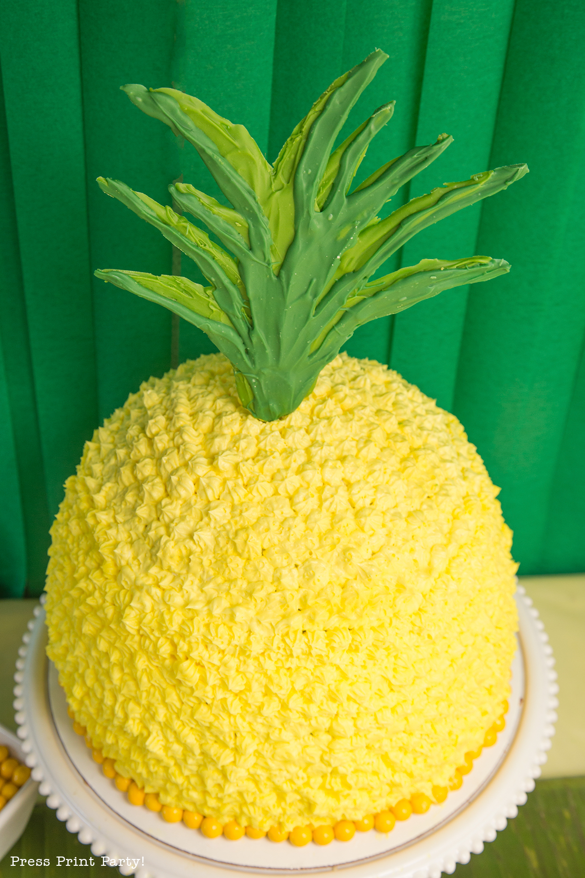 Party like a Pineapple -Pineapple party - Luau Party - Pineapple cake - by Press Print Party!