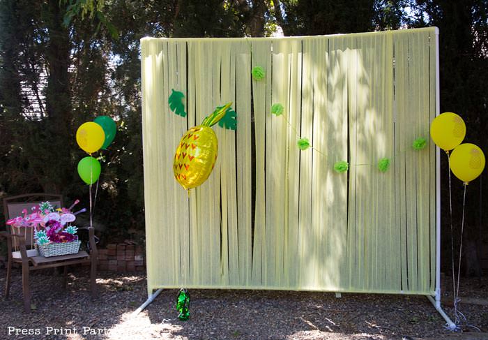 Party like a Pineapple -Pineapple party - Luau Party -luau photo booth props - by Press Print Party!