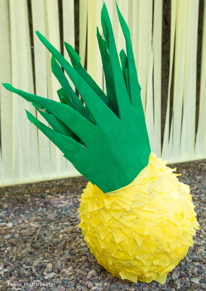 Finished pineapple pinata