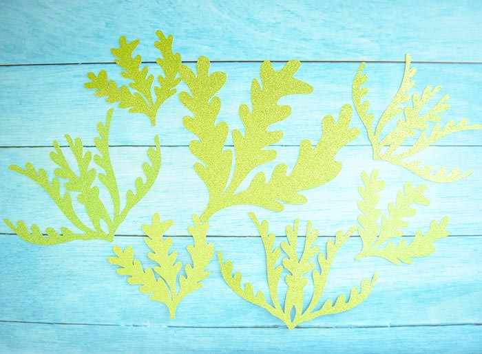 cut file seaweed svg free Mermaid gift bag DIY with FREE seaweed cut file and printables - By Press Print Party and Abbi Kirsten Collections