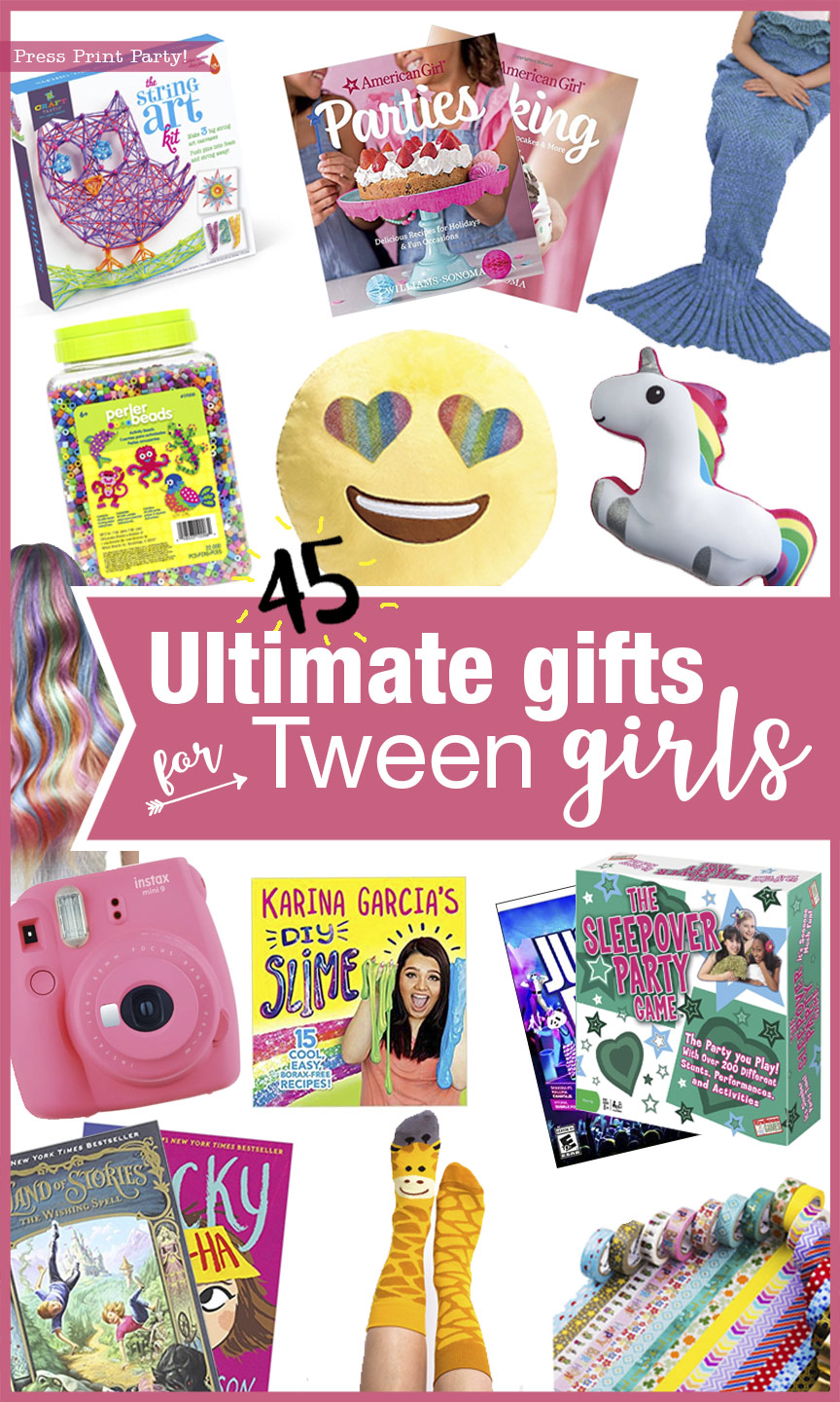 Ultimate gifts for Tweens - Gift guide for tweens - by Press Print Party!
