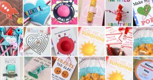 35 Easy Non Candy Valentine's Day Free Printables - for kids for classmates - lip balms, pencils, fruits, toys,Homemade DIY creative gifts - By Press Print Party!