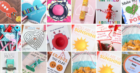 35 Easy Non Candy Valentine Ideas with Free Printables
