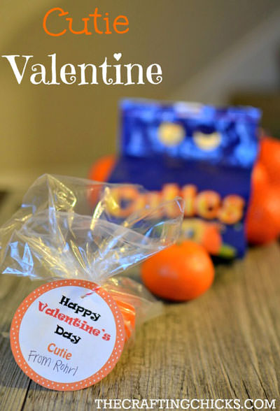 35 Easy No-Candy Valentines with Free Printables by Category - Curated by Press Print Party! cutie valentine label for classmates for school