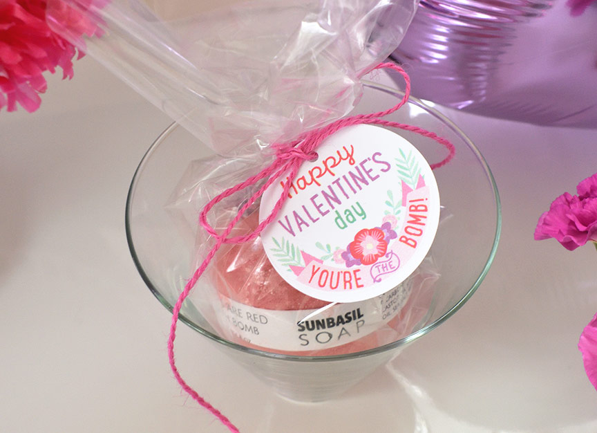 Free Valentines Day Bath Bomb Printable Tags - Press Print Party!