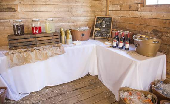 A Breathtaking Rustic Barn Wedding (on the cheap) - Press Print Party!