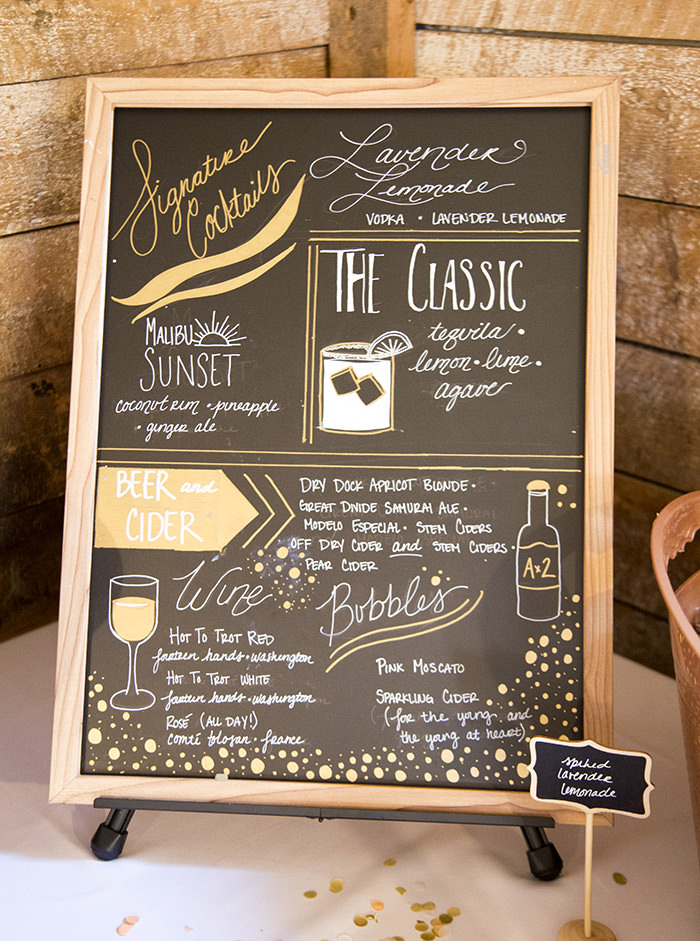 A breathtaking rustic barn wedding - country wedding - Press Print Party! chalkboard signs