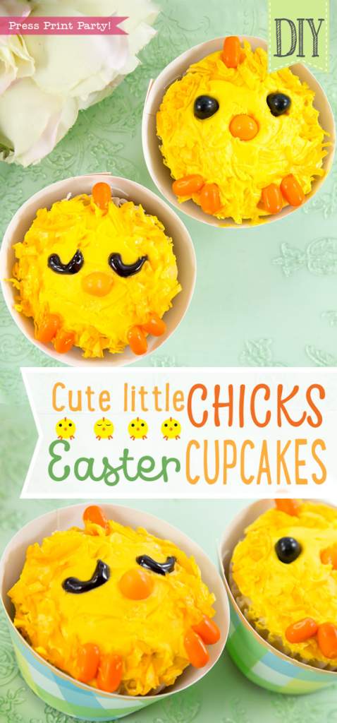 How to Make the Cutest Easter Chicks Cupcakes