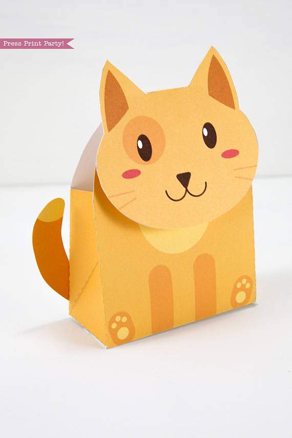 Cat Themed Party Printable Set, Boy Tabby - Image 5