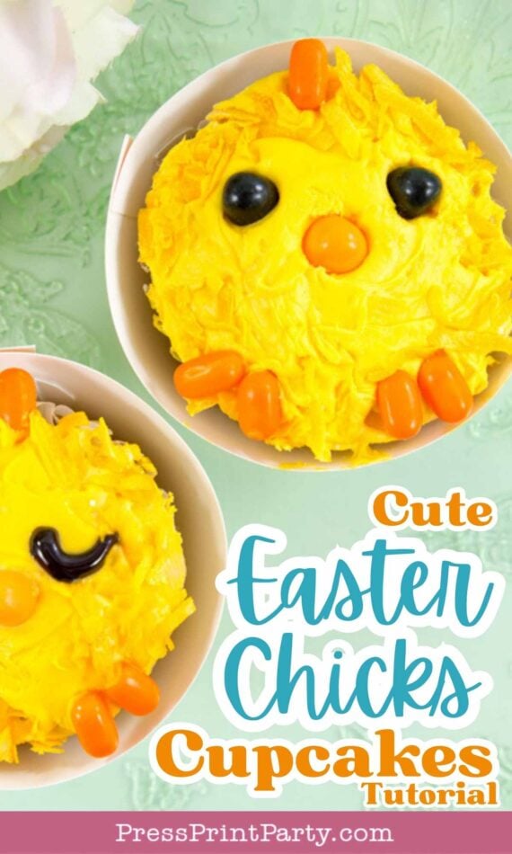 How to Make the Cutest Easter Chicks Cupcakes