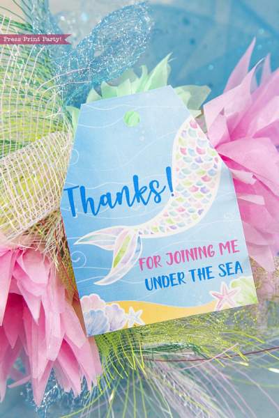 Under the Sea Party Favor Tags template