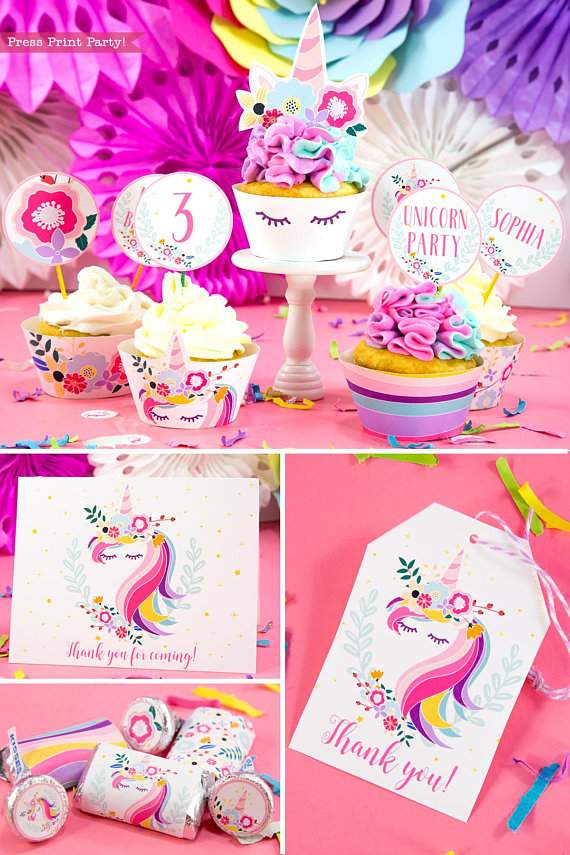 Unicorn Birthday Party Printable Set - Image 5